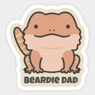 Red Bearded Dragon Dad Sticker